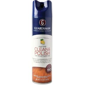 Guardsman Anytime Cleaner & Furniture Polish for Cabinets, Tables, and Other Wood Surfaces, 16 Fluid Ounces, Cleaning Cream, Woodland Fresh, Fl Oz