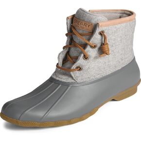 Sperry Women's Saltwater Wool Boots, Grey, 8 M US