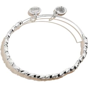 Alex and Ani Accents Majesty Metal Beaded Expandable Bangle for Women, Shiny Finish, 2 to 3.5 in