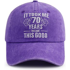 Gsspvii It Took Me 70 Years to Look This Good Hat for Women Men, Funny Adjustable Embroidery 70th Birthday Baseball Cap