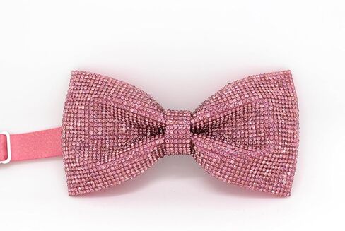Crystal Rhinestones Pre-tied Bow Ties for men women | Formal Bowties with Adjustable Length | CK Bow (Green AB) in Kuwait