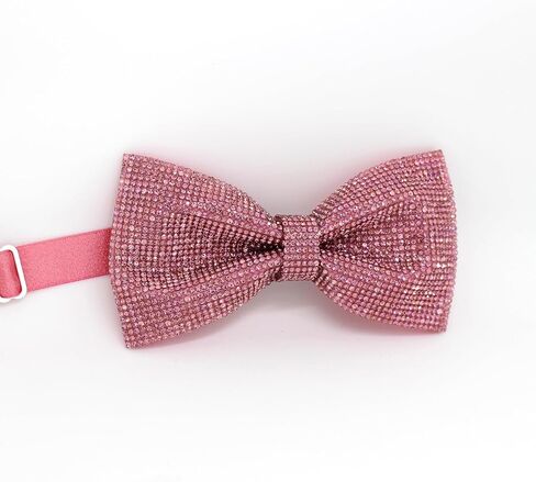 Crystal Rhinestones Pre-tied Bow Ties for men women | Formal Bowties with Adjustable Length | CK Bow (Green AB) in Kuwait