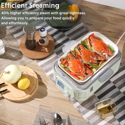 BUYDEEM A501 Stackable Double Tier for Electric Food Steamer, with 18/8 Stainless Steel Tray & Handles, Suitable for G563 One-Touch Vegetable Food Steamer, 11 * 4 Inch in Saudi Arabia