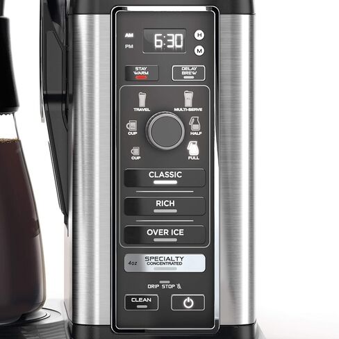 Ninja Specialty Fold-Away Frother (CM401) Coffee Maker, Single Serve to 10 Cup (50 oz.), Glass Carafe (Renewed) in Saudi Arabia