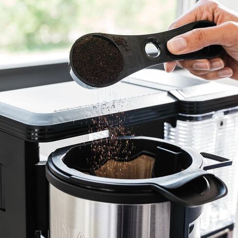Ninja Specialty Fold-Away Frother (CM401) Coffee Maker, Single Serve to 10 Cup (50 oz.), Glass Carafe (Renewed) in Saudi Arabia