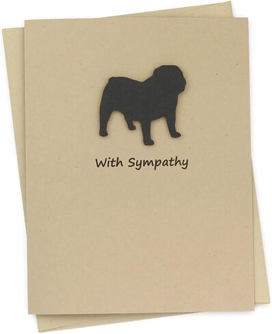 Bichon Frise Sympathy Card | Handmade White Dog Greeting Card | Bichon Condolences Notecard in Saudi Arabia