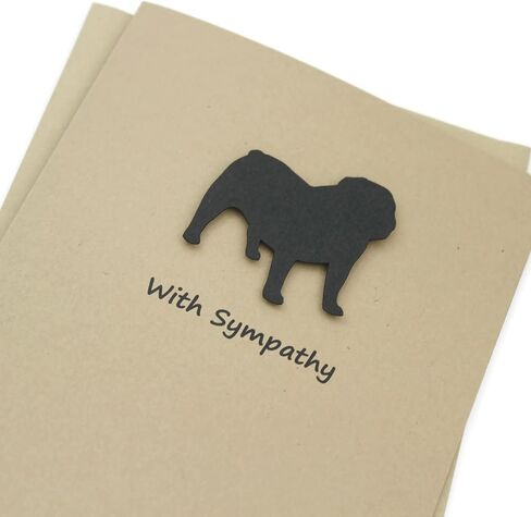 Bichon Frise Sympathy Card | Handmade White Dog Greeting Card | Bichon Condolences Notecard in Saudi Arabia