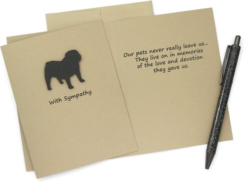 Bichon Frise Sympathy Card | Handmade White Dog Greeting Card | Bichon Condolences Notecard in Saudi Arabia