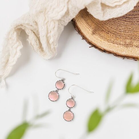Recycled Antique Black Depression Glass and Sterling Silver Double Take Earrings in Kuwait