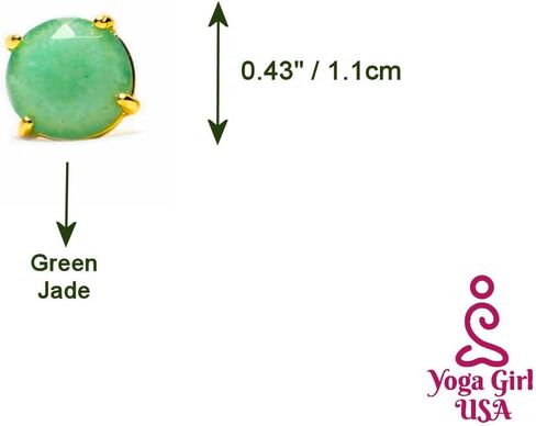 Real Natural Stones Lapis Lazuli Earrings Round Faceted Stud Earrings Gold-filled Genuine Gemstone - USA HANDMADE in Kuwait