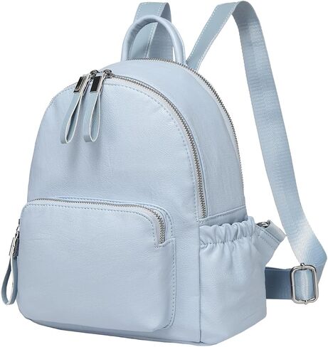 VASCHY Mini Backpack Purse, Faux Leather Small Backpack for Women (Sky Blue) in Saudi Arabia