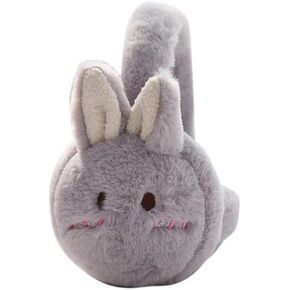 Tvoip Cute Cartoon Rabbit Ear Comfortable Adjustable Winter Warm Outdoors Ear Muffs for Women Girls