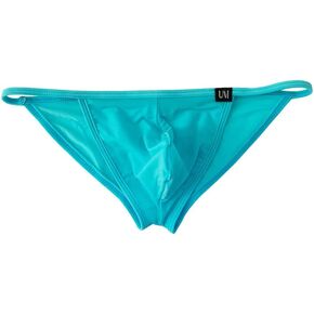 COMLIFE Men's Thin Ice Silk Solid Color Triangle Briefs Underwear Double Sets of Holes Bikini Briefs Underwear