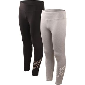 New Balance Girls' Active Leggings - 2 Pack Full Length Performance Yoga Pants (7-16) in Saudi Arabia