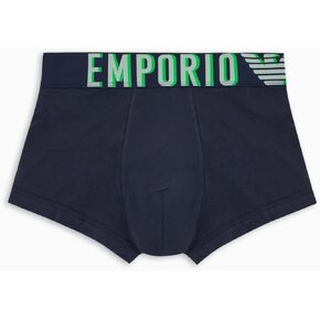 Emporio Armani Men's Stretch Cotton Megalogo Trunk