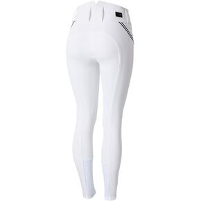 HORZE Della Women's High Waist Silicone Knee Patch Breeches with Belt Loops