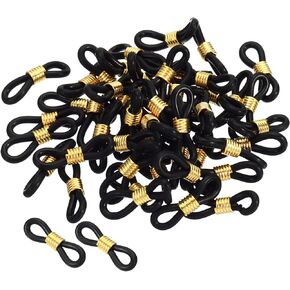 PATIKIL Eyeglass Chain Connector, Adjustable Anti Slip Silicone Rubber Strap Holder Chain End Loop for Sunglasses