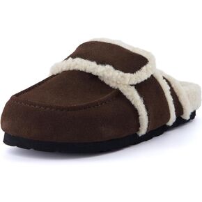 CUSHIONAIRE Women's Nero Genuine Suede Clog with +Comfort, Wide Widths Available