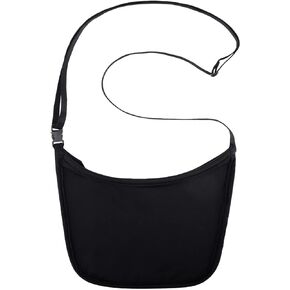 Hidden Wallet Travel Hidden Wallet Under Clothes Undergarment Crossbody Secert Body Pouch for Passport Money & Valuables(Fleshcolor)