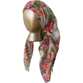 Cotton Tichel, Square Cotton Head Scarf for Women, Lightweight Head Covering, Summer Shawl, Large Cotton Bandanas