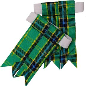 Kilt Flashes for Men Heavy Adjusters Plain & Highland Tartan Kilt Hose Flashes