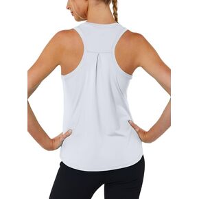 Hiwzffy Workout Tank Tops for Women Sleeveless Athletic Tops Running Active Shirts Racerback Loose Fit Quick Dry Exercise