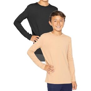 Boy's Oh So Soft Long Sleeve Top | 2 Pack | Ultra Soft | Youth Size 4 to 14