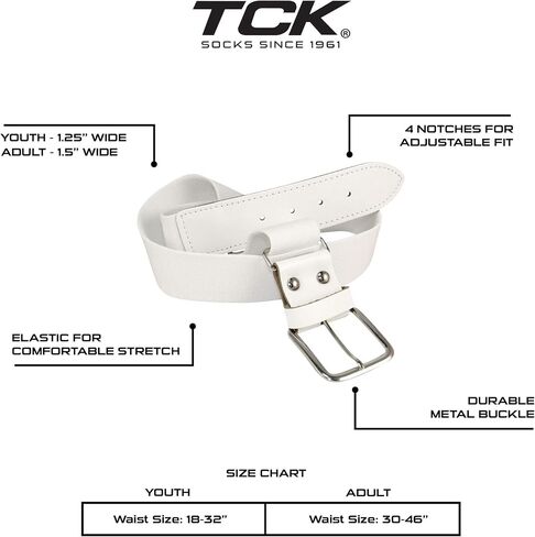 TCK Softball Baseball Belt Youth and Adult Sizes in Saudi Arabia