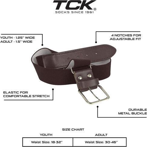 TCK Softball Baseball Belt Youth and Adult Sizes in Saudi Arabia