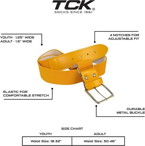 TCK Softball Baseball Belt Youth and Adult Sizes in Saudi Arabia