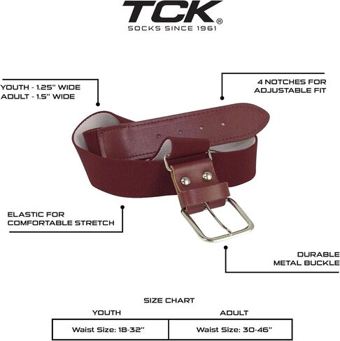 TCK Softball Baseball Belt Youth and Adult Sizes in Saudi Arabia
