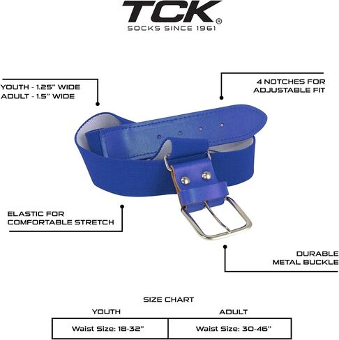 TCK Softball Baseball Belt Youth and Adult Sizes in Saudi Arabia