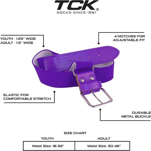 TCK Softball Baseball Belt Youth and Adult Sizes in Saudi Arabia