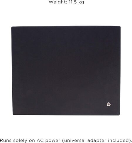 حافظة ساعة WOLF Roadster مع غطاء زجاجي، أسود - ملاءمة آمنة مع سوار ديناميكي حاصل على براءة اختراع - يناسب جميع أحجام المعصم - جلد نباتي - يتضمن محول عالمي in Kuwait