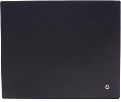 حافظة ساعة WOLF Roadster مع غطاء زجاجي، أسود - ملاءمة آمنة مع سوار ديناميكي حاصل على براءة اختراع - يناسب جميع أحجام المعصم - جلد نباتي - يتضمن محول عالمي in Kuwait