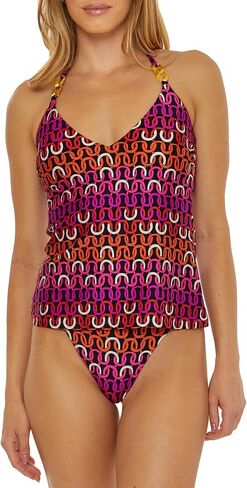 Trina Turk Women's Standard Echo Halter Tankini Bikini Top, Adjustable, Tie Back, Swimwear Separates in Saudi Arabia