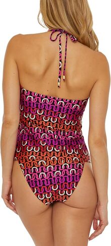 Trina Turk Women's Standard Echo Halter Tankini Bikini Top, Adjustable, Tie Back, Swimwear Separates in Saudi Arabia