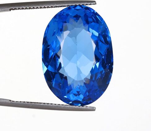REAL-GEMS - Oval Cut 26. Carat Blue Corn-flower Sapphire Gemstone for Thanks Giving in Saudi Arabia