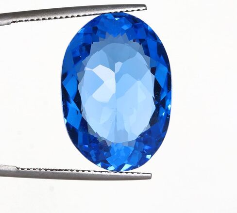 REAL-GEMS - Oval Cut 26. Carat Blue Corn-flower Sapphire Gemstone for Thanks Giving in Saudi Arabia