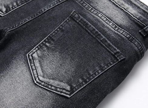 Boy's Skinny Fit Ripped Distressed Stretch Washed Fashion Kids Denim Jeans Pants in Kuwait