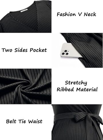 Ekouaer Women Short Sleeve Maternity Nursing Dress Casual V Neck Breastfeeding Loungewear Ribbed Knit Pregnancy Dresses S-XXL in Kuwait