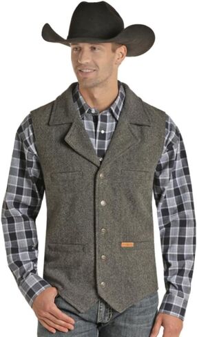 Panhandle Men's Solid Montana Vest, Charcoal, Medium for Outdoor Enthusiasts in Saudi Arabia