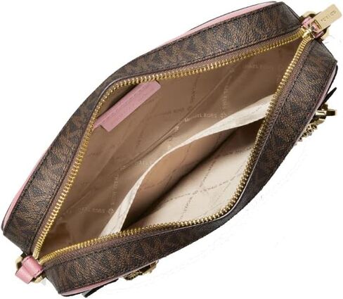 Michael Kors Jet Set Large Leather Crossbody Bag (PrimRose) in Saudi Arabia