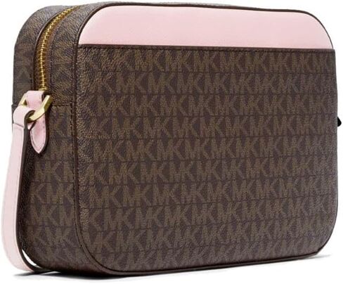 Michael Kors Jet Set Large Leather Crossbody Bag (PrimRose) in Saudi Arabia