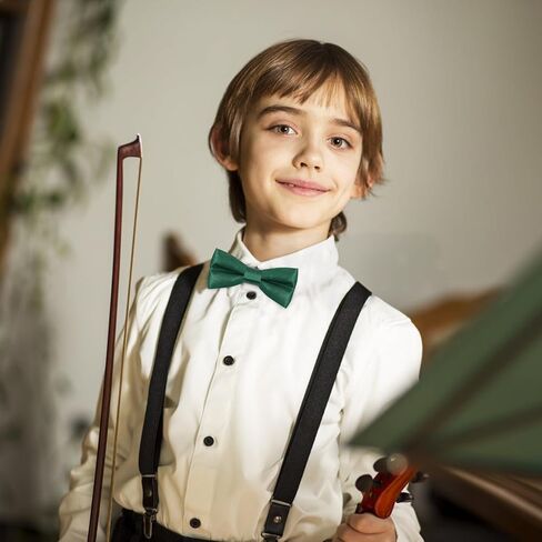 Boys Bow Tie Pre-Tied Adjustable Kids Bow Ties Solid Color Toddler Bow Tie for Boys Girls Kids Toddler Baby in Saudi Arabia