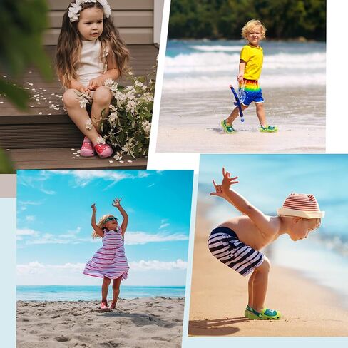 JACKSHIBO Toddler Little Kids Clogs Boys Girls Dinosaur Water Pool Beach Garden Sandals in Saudi Arabia