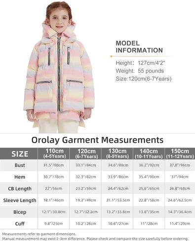 Orolay Children Hooded Down Coat Girl's Quilted Puffer Jacket Boy's Winter Jackets in Saudi Arabia
