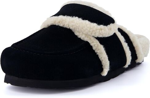 CUSHIONAIRE Women's Nero Genuine Suede Clog with +Comfort, Wide Widths Available in Saudi Arabia