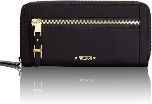 TUMI - Voyageur Zip-Around Continental Nylon Wallet - Card Holder for Women - Lightweight, Black in Saudi Arabia