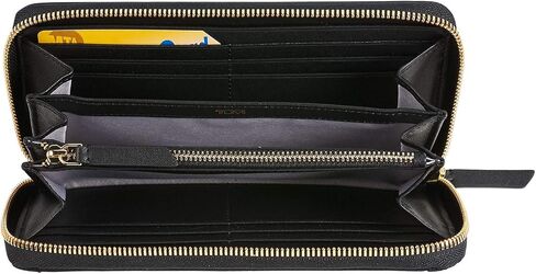 TUMI - Voyageur Zip-Around Continental Nylon Wallet - Card Holder for Women - Lightweight, Black in Saudi Arabia